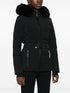 belted ski jacket